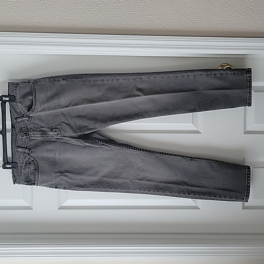 Levis 511 Grey Jeans Mens Size 34 W 30 L. Slim Fit Straight Denim. Black Label.
